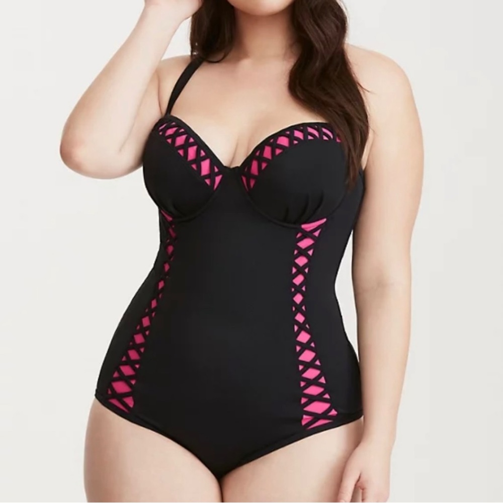 Torrid one piece swim suit, size 3